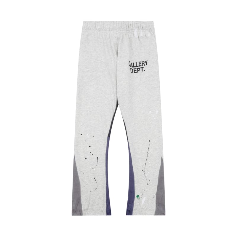 Gallery Dept hand painted splash ink contrast color trousers casual loose bootcut trousers