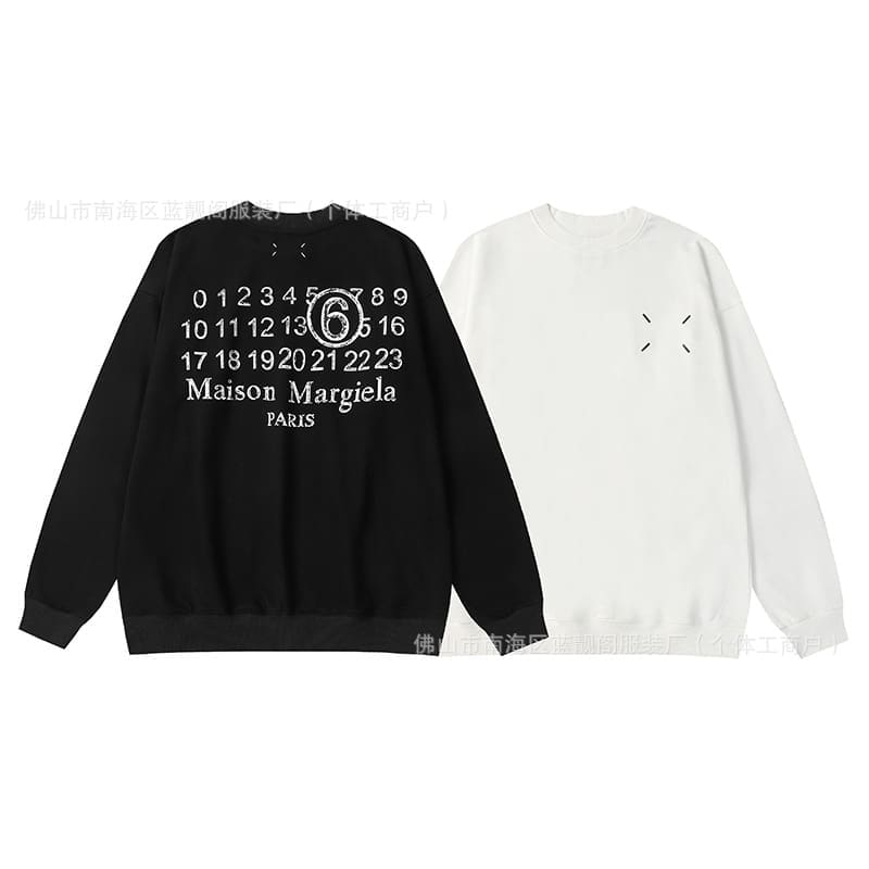 Maison Margiela MM6 Terry Round Neck Sweater for Men and Women