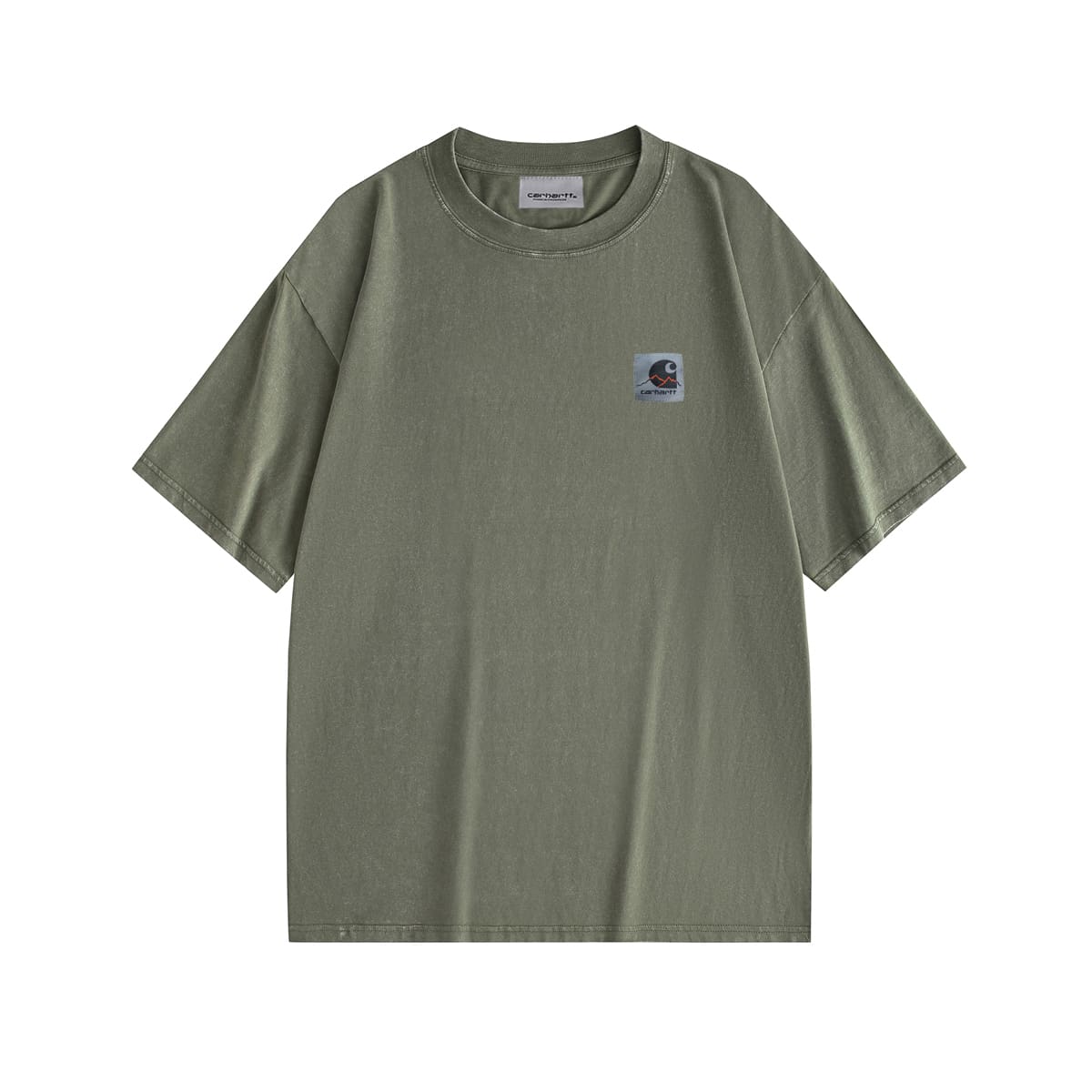 Carhartt Letter Embroidered Crew Neck T-Shirt Casual Style