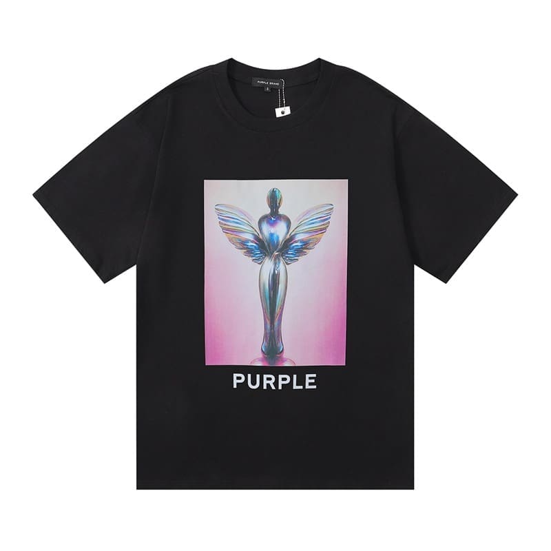 pu*re b*and loose cotton t-shirt round neck short sleeves for men