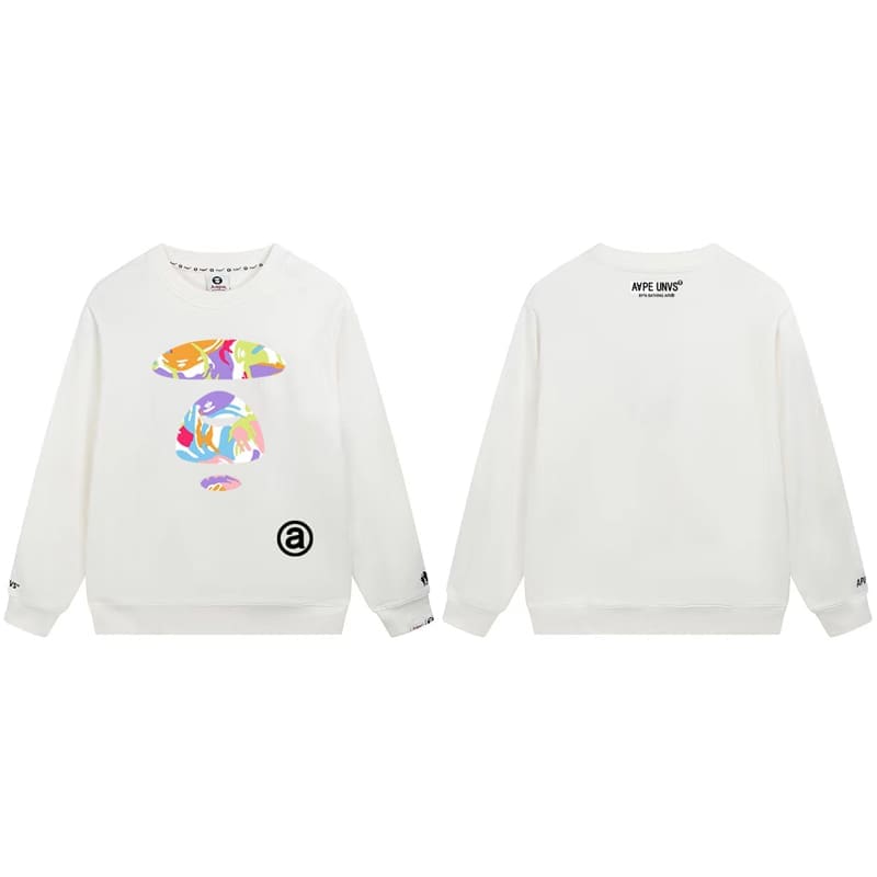 AAPE Ape Head Camouflage Loose Terry Hoodie for Men and Women