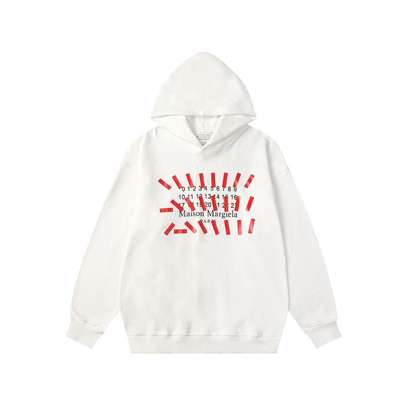 Maison Margiela High Street Vintage Letter Print Sweater for Men and Women