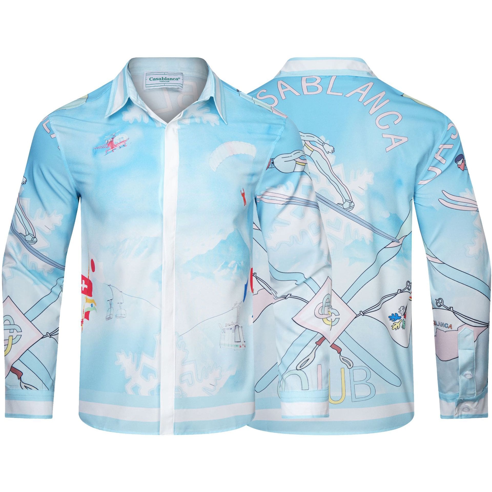 Casablanca Long Sleeve Fashion T-Shirt for Men