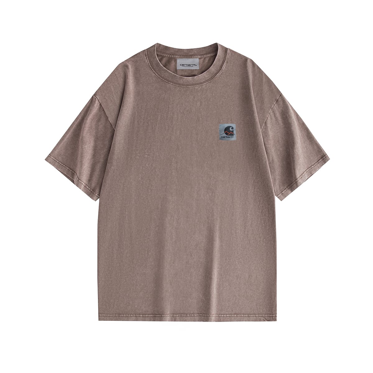 Carhartt Letter Embroidered Crew Neck T-Shirt Casual Style
