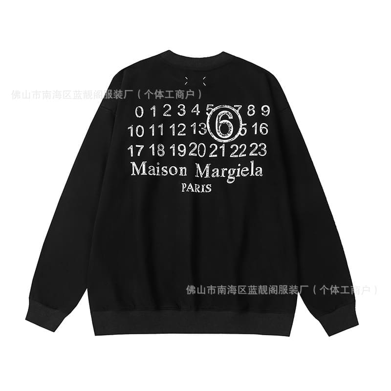 Maison Margiela MM6 Terry Round Neck Sweater for Men and Women