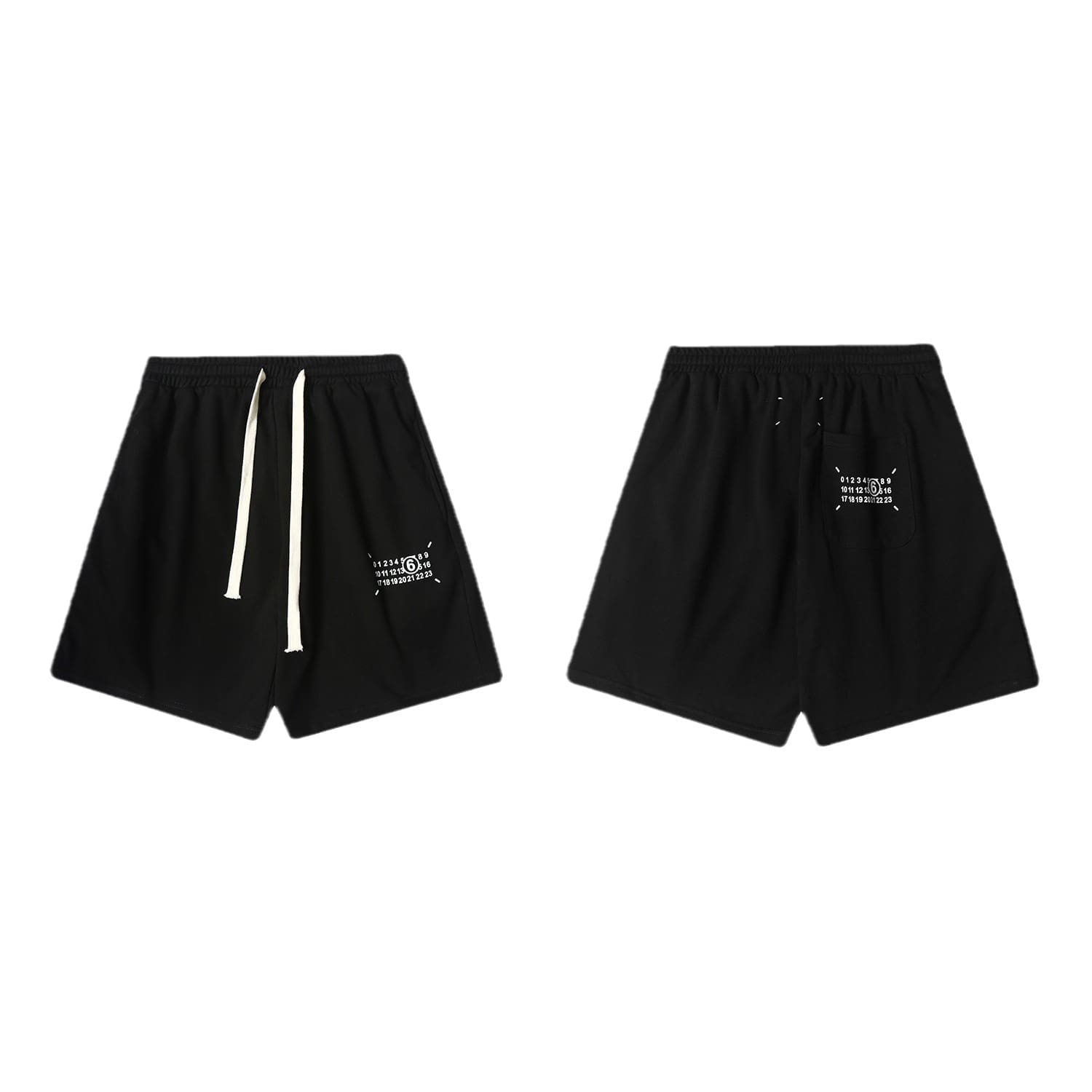 Maison Margiela MM6 Digital Print Embroidered Casual Shorts