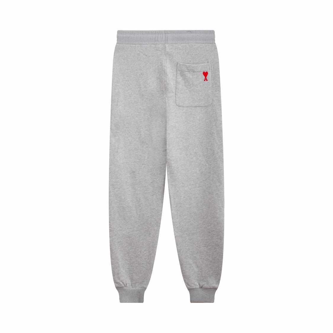 AMI paris classic love men’s trousers embroidered solid color drawstring casual pants sports pants ankle-tied loose trousers